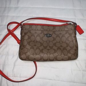 Coach | Orange & Tan | Crossbody Bag